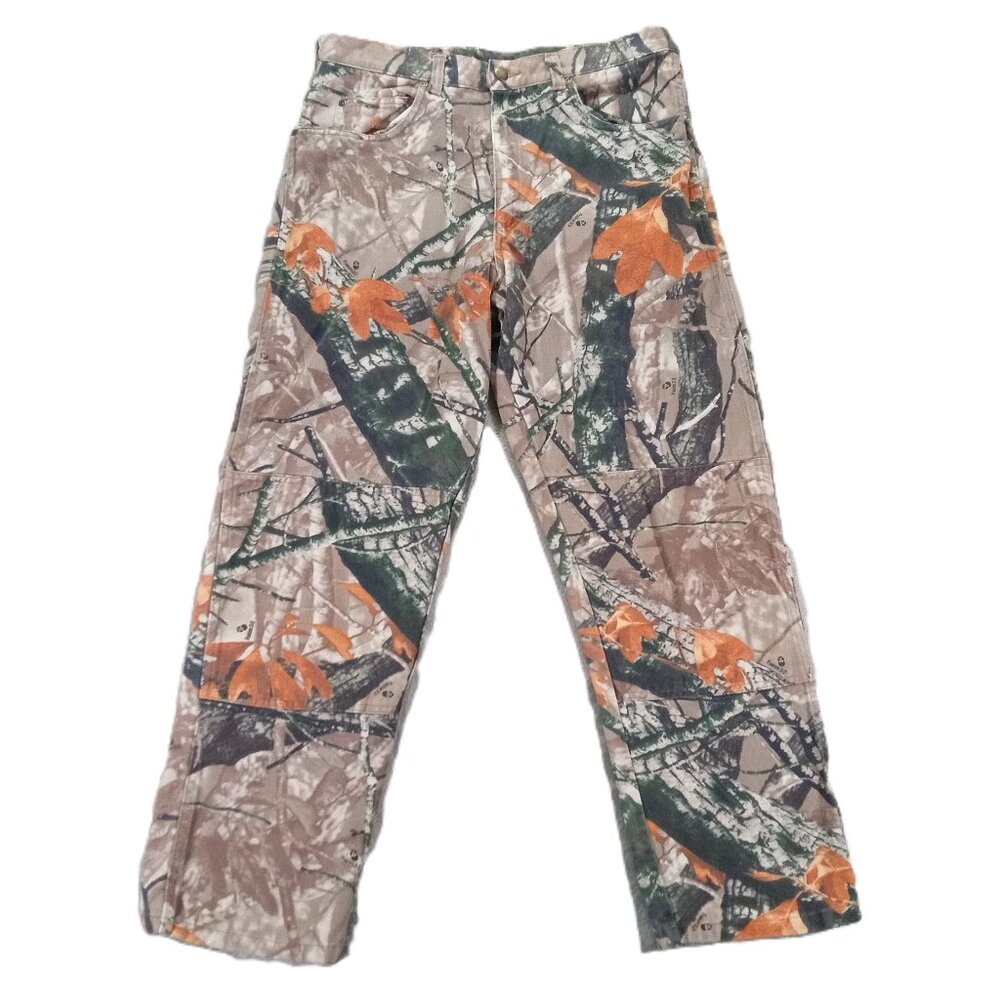 Wrangler Double Knee Camo Jean Men 34x29, Tag 34x30 Fusion 3-D Pants 97GR1FS